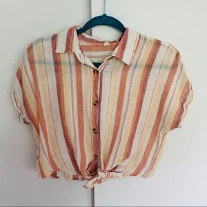 Thread + Supply Stripped Button Down Top